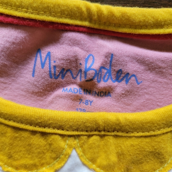 Mini Boden Doggie In The Window Dress With Flower Accents - Picture 2 of 5